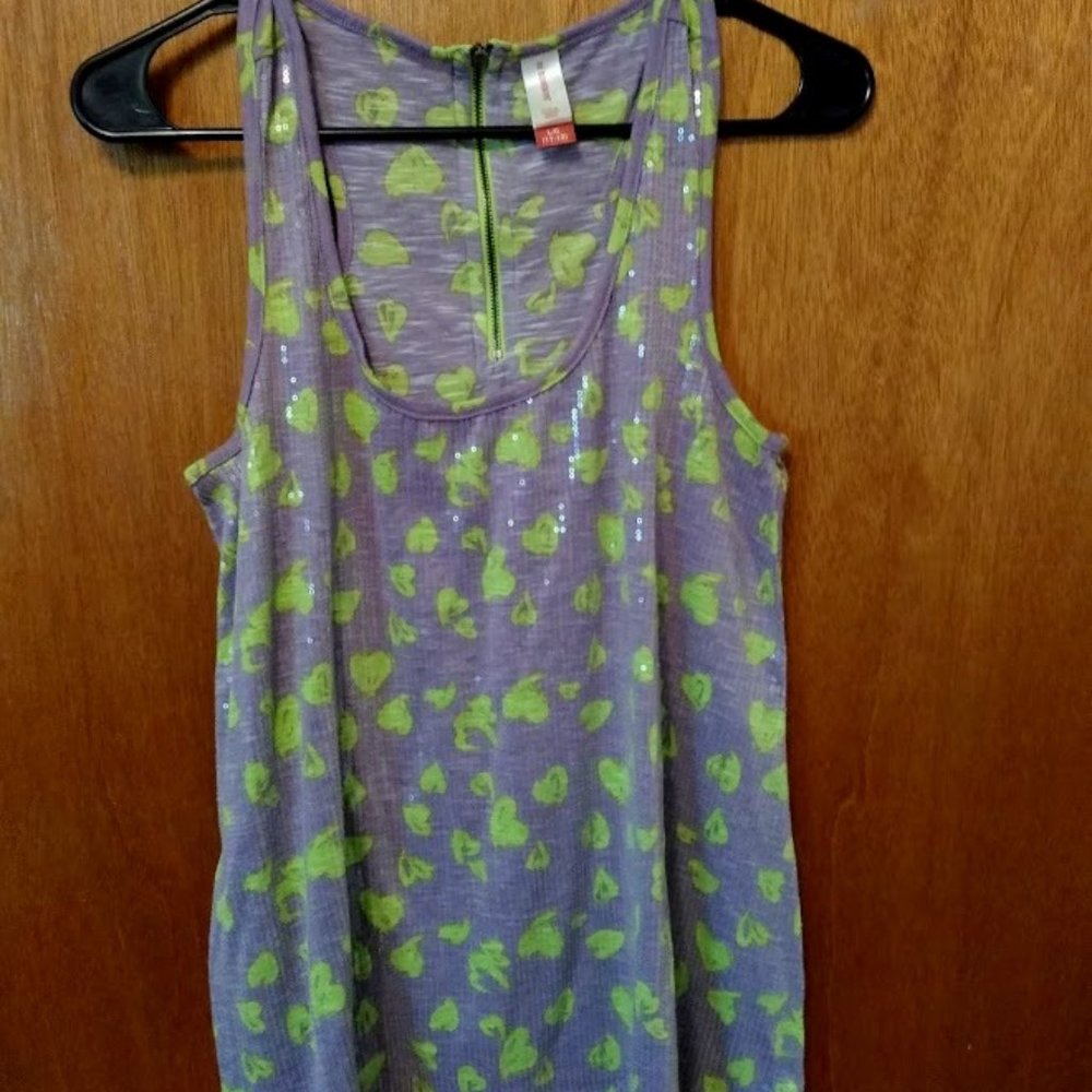 Sequin Tank Top Size L Juniors